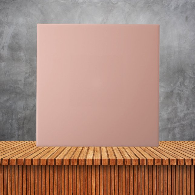 Minimalist Dusty Pink  Plain Solid Colour    Ceramic Tile (Creator Uploaded)
