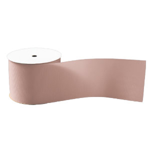 Minimalist Dusty Pink Plain Solid Colour Grosgrain Ribbon