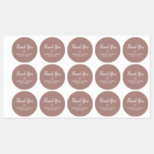 Minimalist Dusty Rose and White Wedding