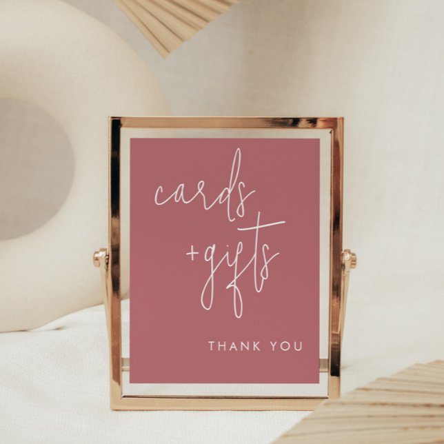Minimalist Dusty Rose Cards and Gifts Sign (Creator Uploaded)