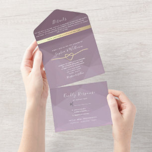 Minimalist Dusty Rose Script Wedding Invite