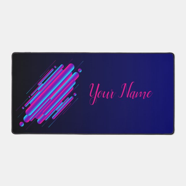 Minimalist Dynamic Flowing Bubles Desk Mat (Front)