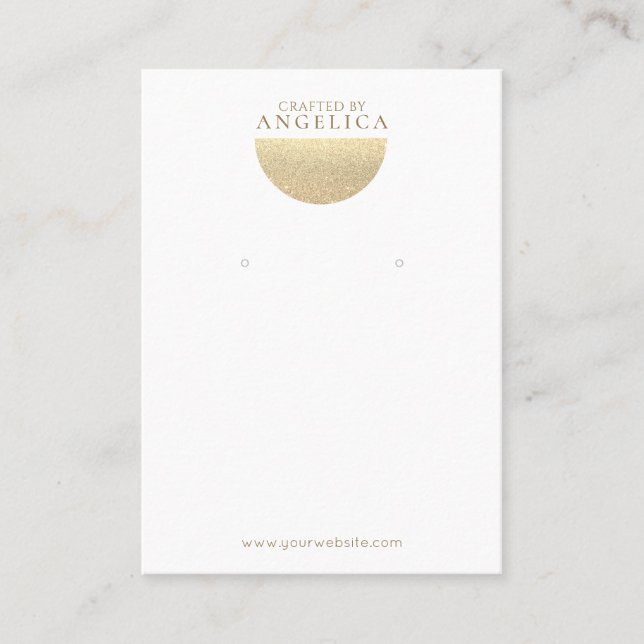 Minimalist Earring Display Card (Front)