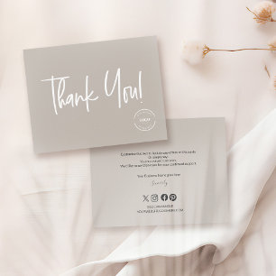Minimalist Earth-tone Editable business logo text Invitation