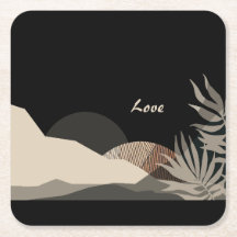Minimalist Earth Tones Boho "Love" 