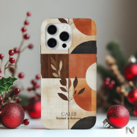 Minimalist Earthy Abstract Nature-Inspired Floral