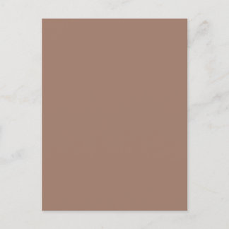 Minimalist Earthy Brown Postcard