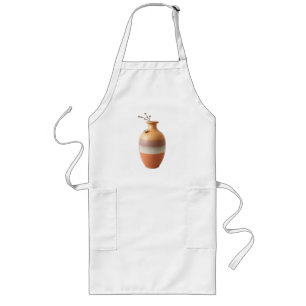 Minimalist Earthy Ceramic Vase Long Apron