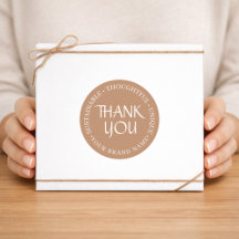 Minimalist Earthy Thank You For Customer Business