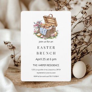 Minimalist Easter Branch Picnic Invitation