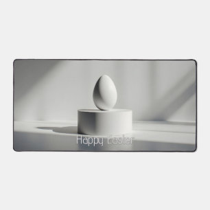 Minimalist Easter Egg on Modern Pedestal Desk Mat