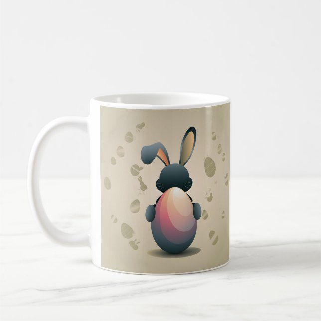 Minimalist Easter Elegance Coffee Mug (Left)