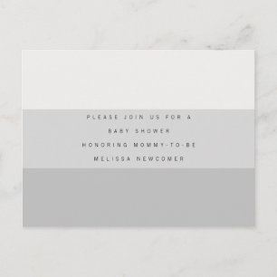 Minimalist EDITABLE Color Block Baby Shower invite