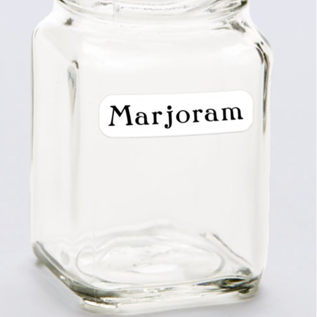 Minimalist Editable Herb Names for Spice Jars (Creator Uploaded)