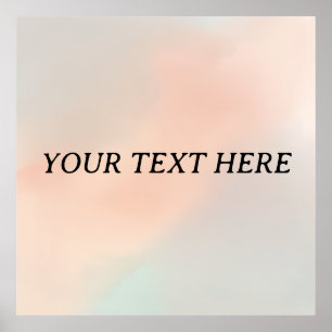 Minimalist Editable Poster – Serene Pastel Design