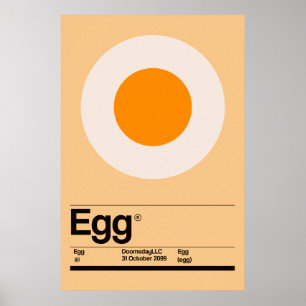 Minimalist Egg Poster