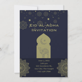 Minimalist Eid al-adha  Invitation