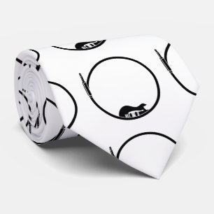 Minimalist electric guitar tie