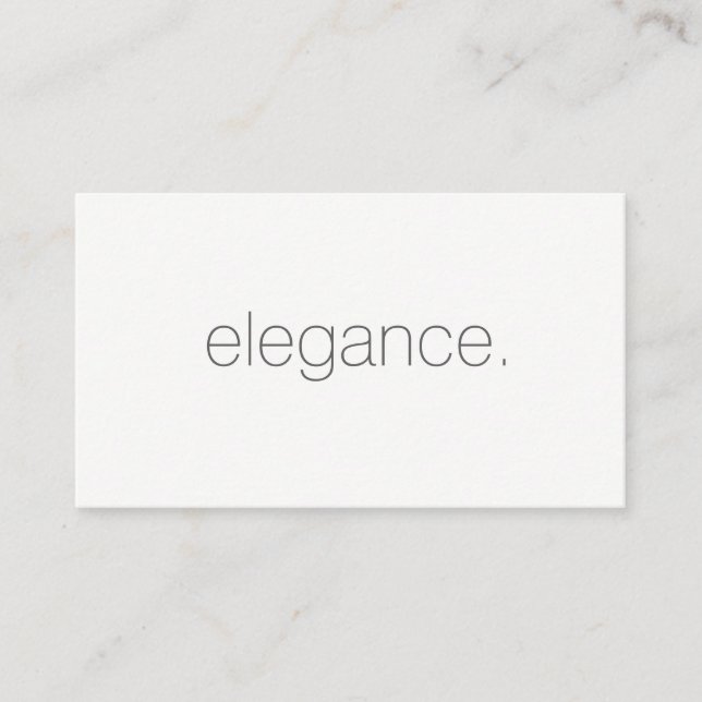 Minimalist / Elegance / Grey Business Card (Front)