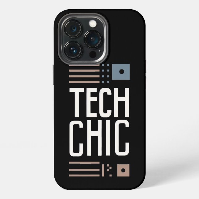 Minimalist Elegance - Tech Chic iPhone Case (Back)