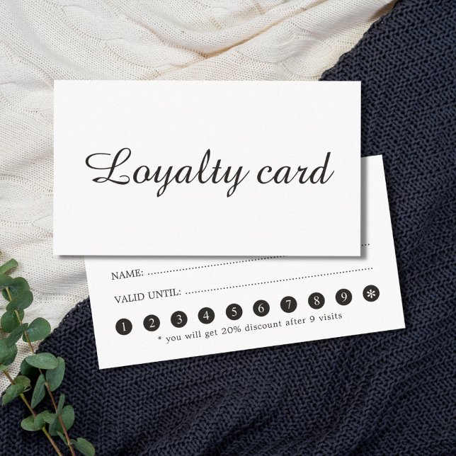 Minimalist Elegant Beauty Salon Loyalty Card (Creator Uploaded)