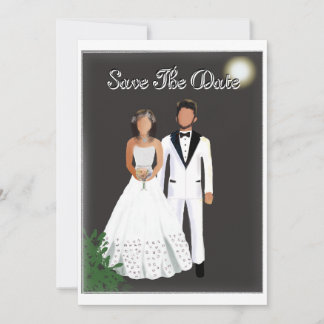 Minimalist Elegant Black & White Save The Date