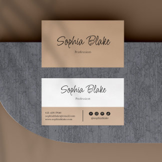 Minimalist Elegant Boho - Custom Professional Business Card