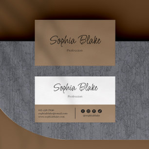 Minimalist Elegant Boho - Custom Professional  Business Card