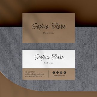 Minimalist Elegant Boho - Custom Professional Business Card