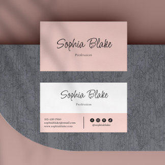 Minimalist Elegant Boho - Custom Professional Business Card