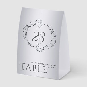 Minimalist Elegant Botanical Wedding Table Card