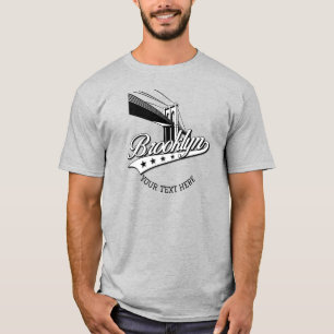 Minimalist Elegant Brooklyn Design Grey Shirt