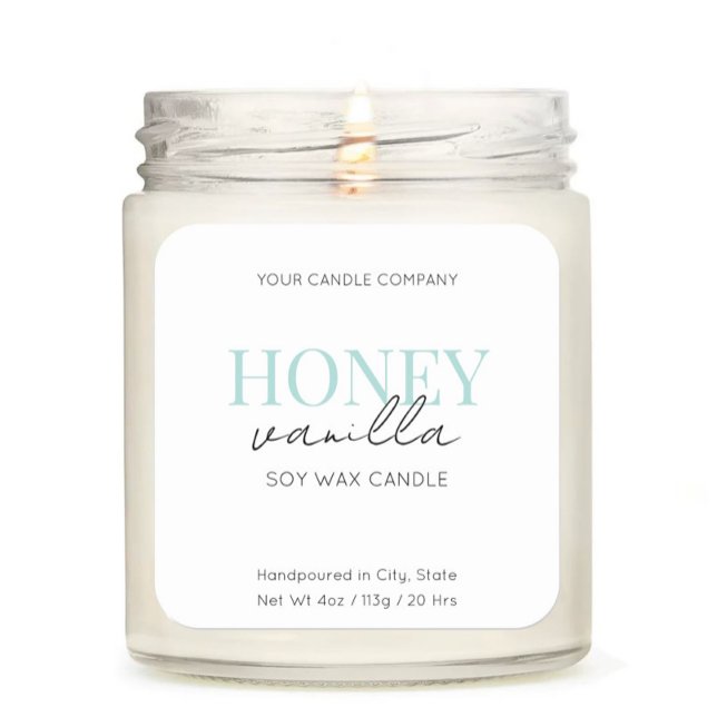 Minimalist Elegant Candle Cosmetic Sticker Label (Creator Uploaded)