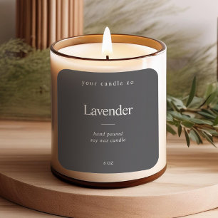 Minimalist Elegant Candle Label