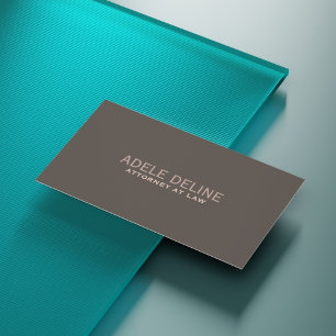 Minimalist Elegant Chic Attorney at Law Business Card