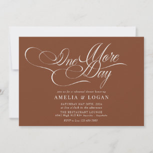 Minimalist Elegant Chic Rehearsal Dinner Invitation