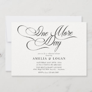 Minimalist Elegant Chic Rehearsal Dinner Invitation