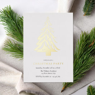 Minimalist Elegant Christmas Tree Holiday Party