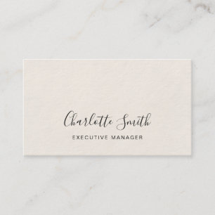 Minimalist Elegant Classical Professional Business Card
