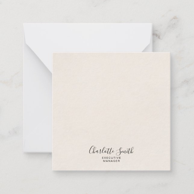 Minimalist Elegant Classical Professional Card (Front)