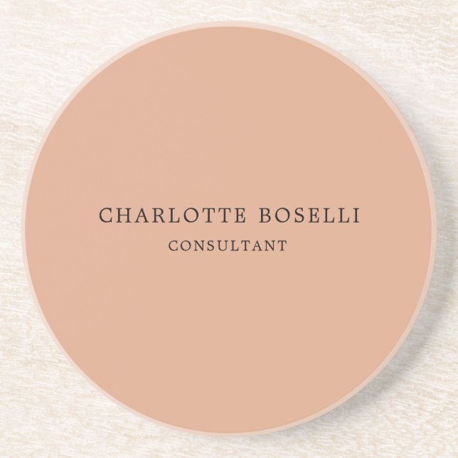Minimalist Elegant Classical Professional Coaster (Front)