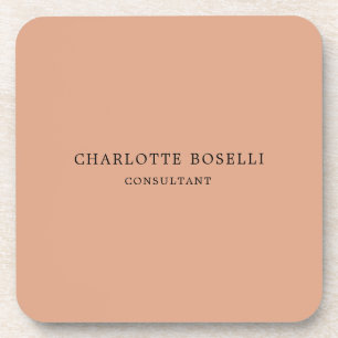 Minimalist Elegant Classical Professional Coaster
