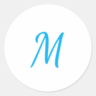 Minimalist Elegant Classical Professional Monogram Classic Round Sticker