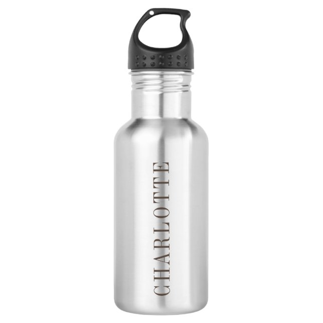 Minimalist Elegant Classical Professional Name 710 Ml Water Bottle (Front)