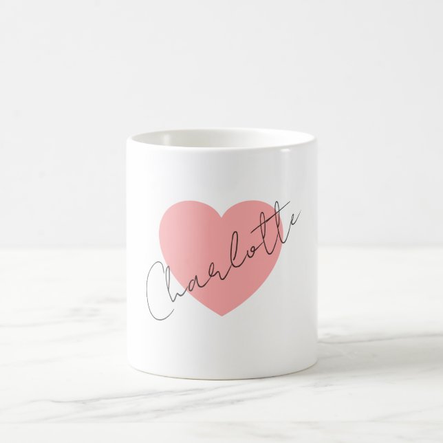 Minimalist Elegant Classical Professional Name Coffee Mug (Center)