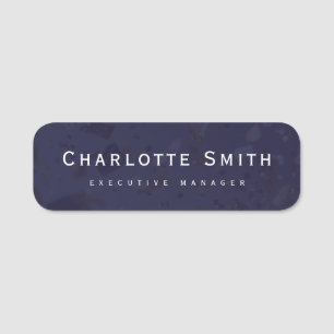 Minimalist Elegant Classical Professional Name Tag