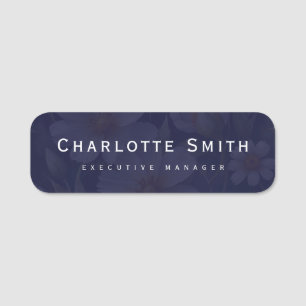 Minimalist Elegant Classical Professional Name Tag