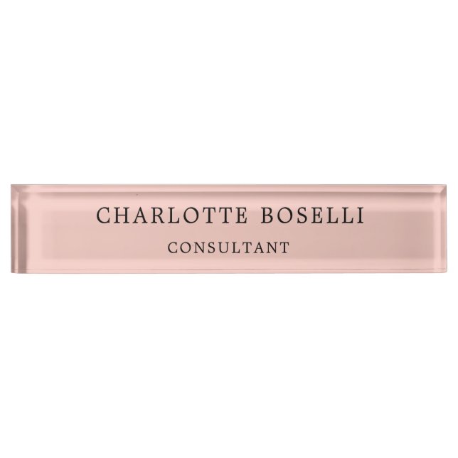 Minimalist Elegant Classical Professional Nameplate (Front)