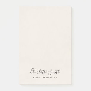 Minimalist Elegant Classical Professional Post-it Notes