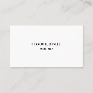 Minimalist Elegant Classical Professional Simple Business Card